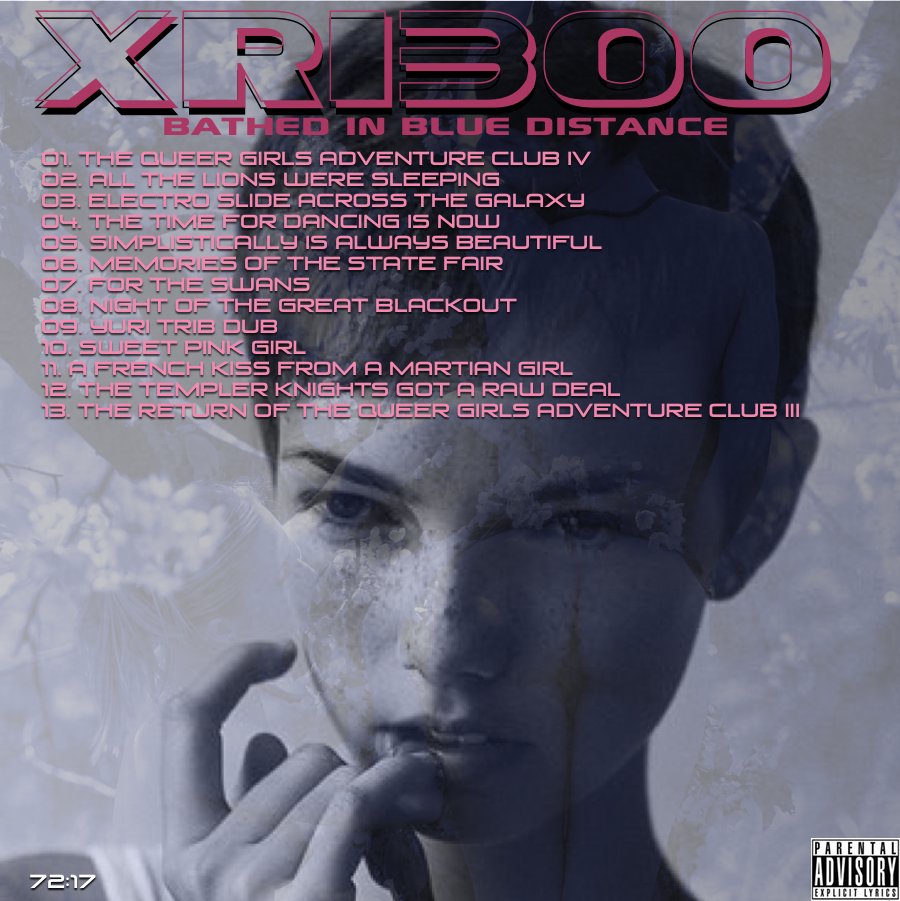 Bathed In Blue Distance back cover
